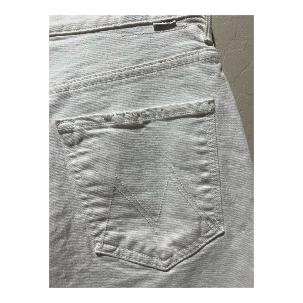 MOTHER High Waisted Tunnel Vision Cuff Fray Shorts - 32 - Picture 6 of 8